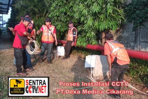 Installasi Cable CCTV di PT Dexa